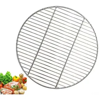 Rund Edelstahl Grillrost 30/35/40 cm, Runde Grillroste aus Edelstahl, Camping Grillrost, BBQ Grillgitter Backblech, Wiederverwendbar Grillnetz, für Picknick, Garten (30CM)