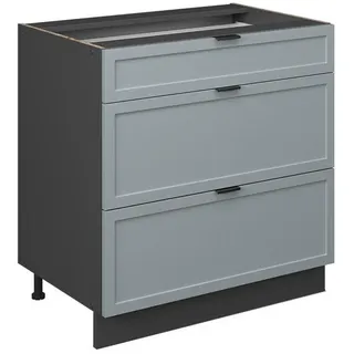 Vicco Schubladenschrank Fame-Line 80 x 51,6 x 82 cm Grau