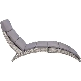 Maison Exclusive - Sonnenliege Mit Auflage Klappbar Poly Rattan G