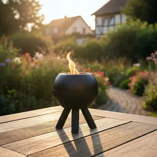 edenoutdoor Feuerschale Ø 22 cm Schwarz