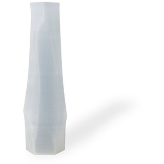 Shapes - Decorations Dekovase the vase - hexagon (deco), 3D Vasen, viele Farben, 100% 3D-Druck (Einzelmodell, 1 Vase), Dekorative Vase aus durchsichtigem Kunststoff weiß