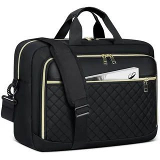 LuxusKollektion Laptoptasche Laptoptasche 17,3 Zoll Damen Business Notebook Wasserdicht Schwarz schwarz