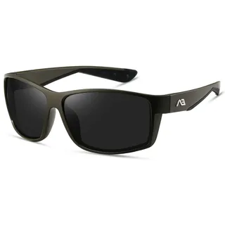 kimorn Polarisierte-Sonnenbrille Herren Sonnenbrille: Damen Sonnenbrille UV400 Schutz Sport Outdoor (Militärischer grüner Rahmen/graue Linse) - Einheitsgröße
