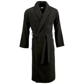 Carl Ross Unisex-Bademantel 96200, Langform, Frottier, Schalkragen, Gürtel, hygieniCotton-kochfester Bademantel schwarz S