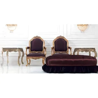 Couchtisch Tisch Beistelltisch Wohnzimmertisch Holz Royal Beistell Barock Rokoko
