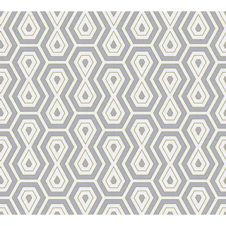 A.S. Creations Vliestapete Jungle Chic 10 m x 0,64 m 377076 Gelb/Gold/Grau/Weiß