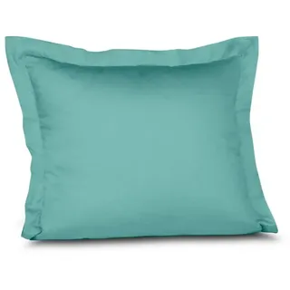 fleuresse Kissenbezug Satin 35 x 40 cm Blau Aqua
