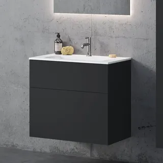 Neoro Waschtischunterschrank 2 Auszüge 80 x 70 cm