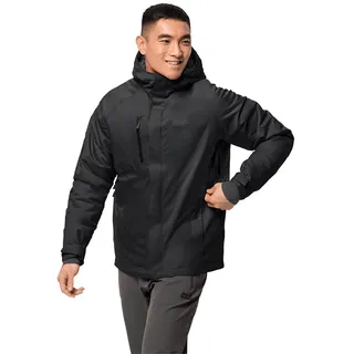 Jack Wolfskin Herren Troposphere jakke M Wasserdichte Winterjacke, Schwarz, 3XL EU