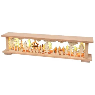 LED Holz Schwibbogen Erhöhung Bank Beleuchtet  Fütterung Winter Weihnachten Deko
