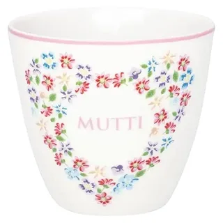 GreenGate [W] Latte Cup Columbine Mutti White
