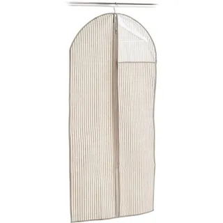 Zeller 14649 Kleiderhülle mit Fenster Stripes, Vlies, Beige