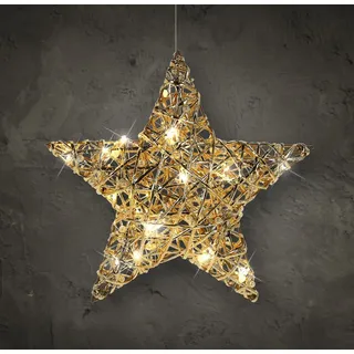 Spetebo LED Deko Stern 30 cm Gold