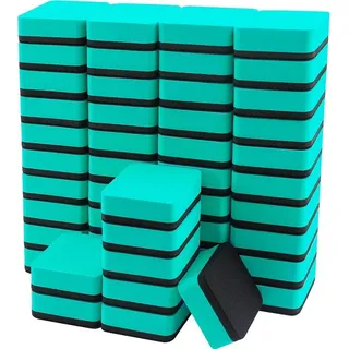 FELIXLEO Whiteboard Marker Whiteboard Radierer 48 Stück Magnetisch Mini Tafel Radierer Grün, (1-tlg)