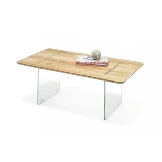 Couchtisch 110x60cm Massivholz Eiche geölt Wildeiche massiv & Glas NEU OVP!!!
