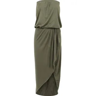 URBAN CLASSICS Bandeau Kleid Shirtkleid Grün XS