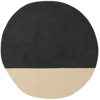 nanimarquina - Pearl Wollteppich, 150 x 148 cm, schwarz