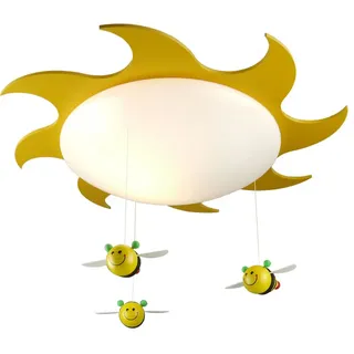 Deckenleuchte NIERMANN "Sum-Sum" Lampen Gr. Ø 53 cm Höhe: 10 cm, gelb Kinder Kinderlampe Kinderzimmerleuchten Deckenschale Sum-Sum