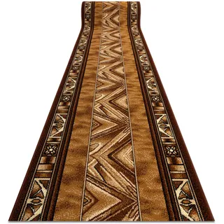 rugsx Läufer BCF Opal für Flur, Küche altgold 200x400 cm