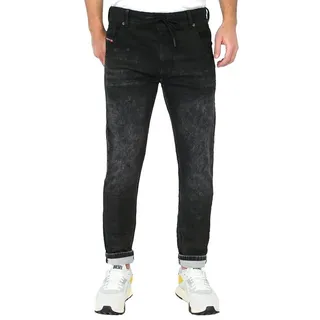 Diesel Tapered-fit-Jeans Stretch JoggJeans - Krooley RE912 - Länge:32 schwarz 34