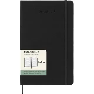 Moleskine Wochenkalender 18 Monate A5 Horizontal Schwarz 2026/2027