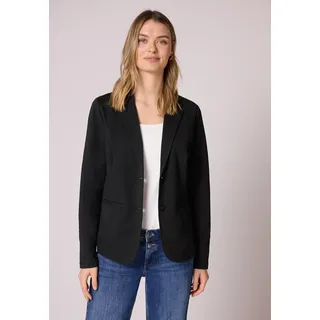 STREET ONE Basic Blazer aus Jersey - schwarz,