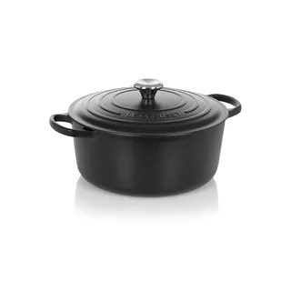 Le Creuset Signature Bräter 26 cm rund schwarz