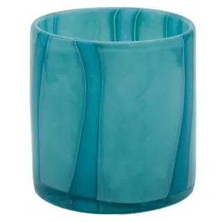 Übertopf Kinky Ø 12 cm Glas Blau, Grün Petrol L (Large)