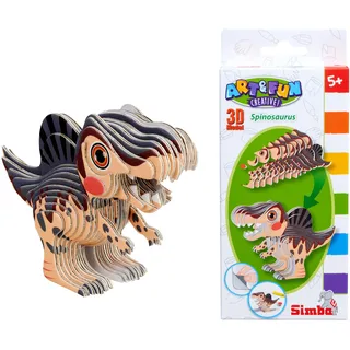 Simba Art and Fun 3D Modell Spinosaurus, Dinosaurier zum Zusammenstecken, einfacher Zusammenbau, ab 5 Jahren