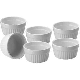 Spetebo Creme Brulee Schälchen Weiß 6-tlg.