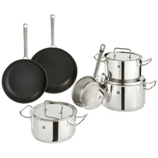 Zwilling Twin Classic Topf-Set 6-tlg. 2 x Kochtopf + 2 x Bratpfanne + Stielkasserolle + Bratentopf