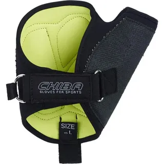 Chiba Tetra - Rollstuhl-Handschuhe XXL schwarz mit Gelpolster & Aramid-Besatz