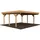 Doppel-Carport 600 x 512 cm Braun tauchgrundiert