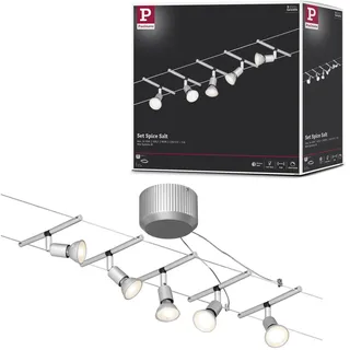 Paulmann Seilsystem Spice SaltLED Basisset max. 5x10W GU5,3 Chrom matt