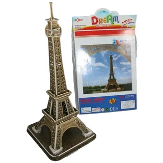 Rasehorn Hängedekoration Eiffelturm, 3D-Puzzle