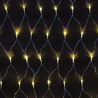 Lex Lichternetz LED 3 x 3 m Transparent Warmweiß