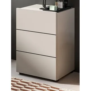 Inn.Furn Waschbeckenunterschrank Larik (Badschrank in Kaschmir / Sand, Breite 40 cm) MDF Front mit Fräsungen beige
