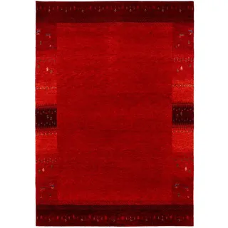 Novel Wollteppich, Rot, Textil, Uni, rechteckig, 140x200 cm, für Fußbodenheizung geeignet, Teppiche & Böden, Teppiche, Naturteppiche