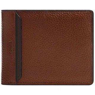 Fossil Huntington Bifold With Flip ID Herren Geldbörse braun