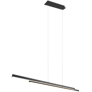 Trio Odio 2-flg. 110 x 150 cm eckig schwarz Metall