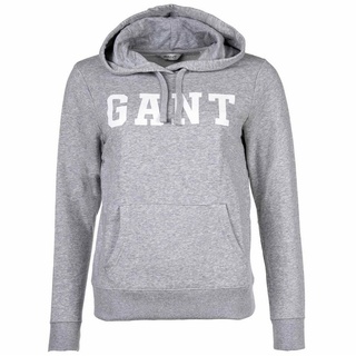 Gant Sweater Damen Hoodie - REGULAR GRAPHIC HOODIE grau M