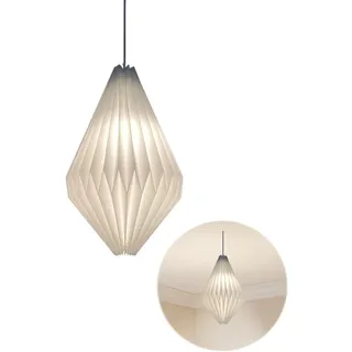 Origami Design Papier Lampenschirm - Folding Pendelleuchte Kunst Dekor,Nordische Reispapier Lampenschirm Deko Papier Laterne Deckenlampen Shade,für Wohnzimmer,Schlafzimmer,Esszimmer-E