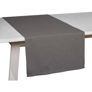 Pichler Tischläufer, Graphit, Textil, Uni, rechteckig, 50 cm, Wohntextilien, Tischwäsche, Tischläufer