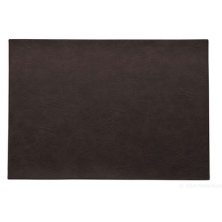 ASA Tischset 33 x 46 cm vegan leather black coffee