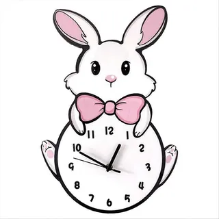 Geräuschlose Katzen-wanduhr Für Kinder, Batteriebetrieben, Kein Ticken, Ideale Schlafzimmerdekoration, Klares Zifferblatt, 30 Cm, Wasserdicht, Leicht