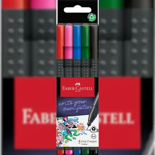 Faber-Castell Fineliner Grip basic 5er Set