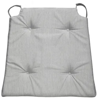 sleepling Stuhlkissen Sitzkissen, für Indoor und Outdoor, mit Klettverschluss, langlebig und abriebfest grau