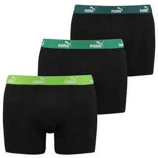Puma Boxershorts schwarz/grün L 3er Pack