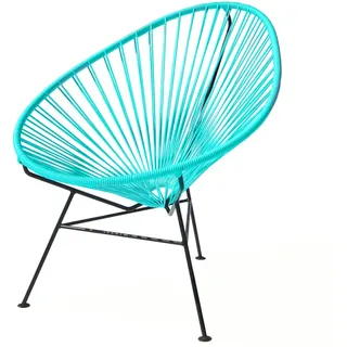 Acapulco Design - Acapulco Classic Chair, aqua verde / schwarz