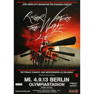 Roger Waters - The Wall, Berlin 2013 » Konzertplakat/Premium Poster | Live Konzert Veranstaltung | DIN A1 «